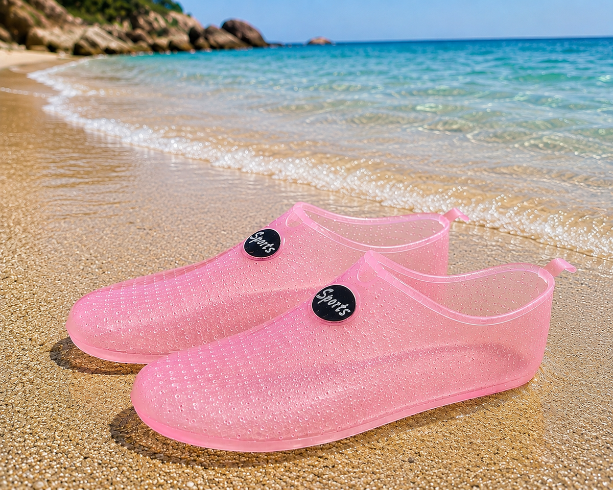 SportFlex Translucent Aqua Swim Shoes