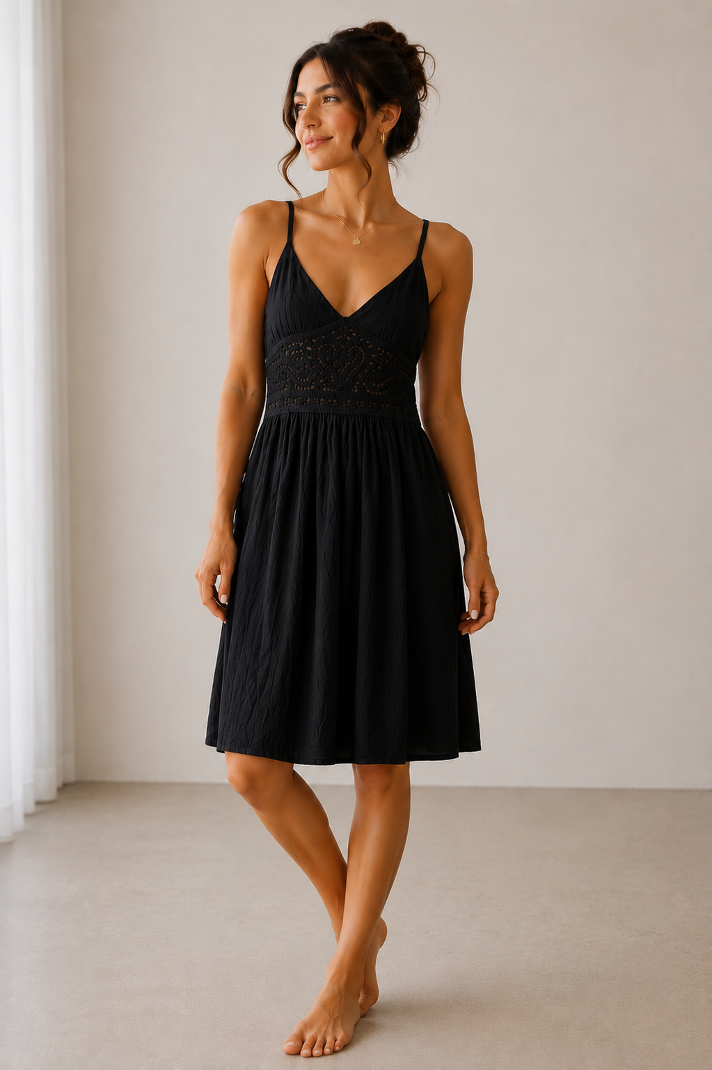 Boho Lace Midi Dress