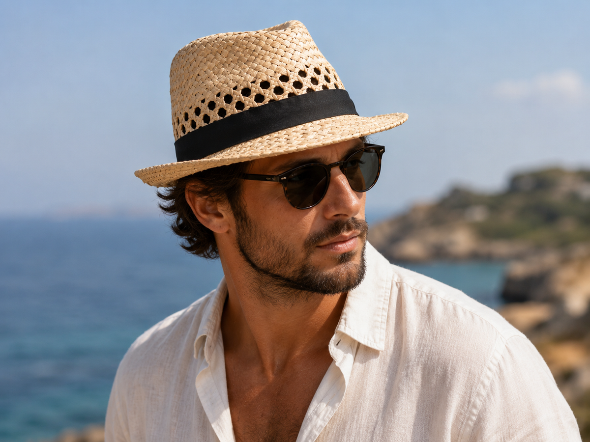 Breeze Weave Straw Fedora Hat