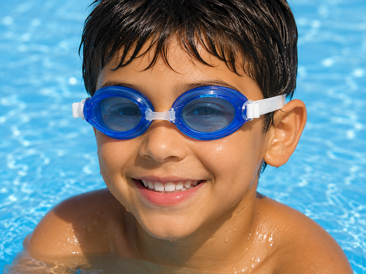 Kids' Anti-Fog Swimming Goggles with Protective Storage Case