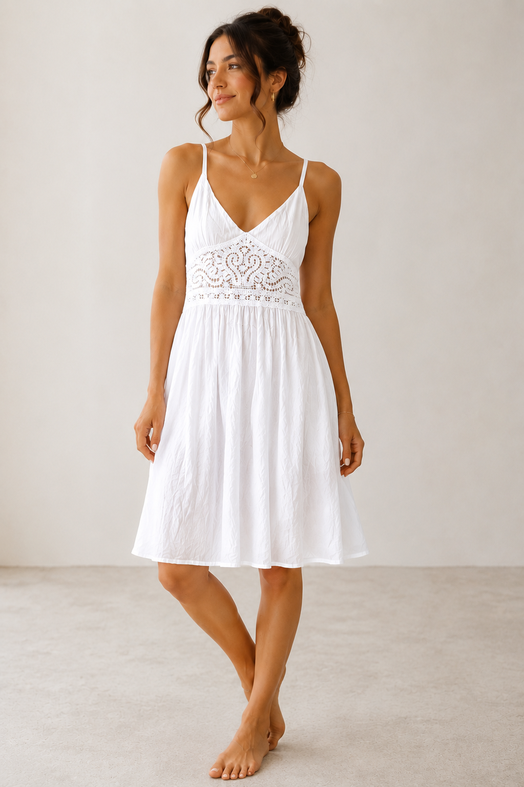 Boho Lace Midi Dress