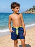 Boys' Plain Swim Shorts with Mesh Lining