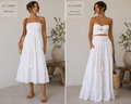 White Broderie Anglaise Convertible Maxi Dress & Skirt