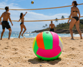 Neon Textured Soft Volleyball – Multicolor Training & Beach Ball - Size 5 (21cm)