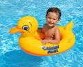 Kids Inflatable Duck Swim Boat with Seat – Orange & Yellow