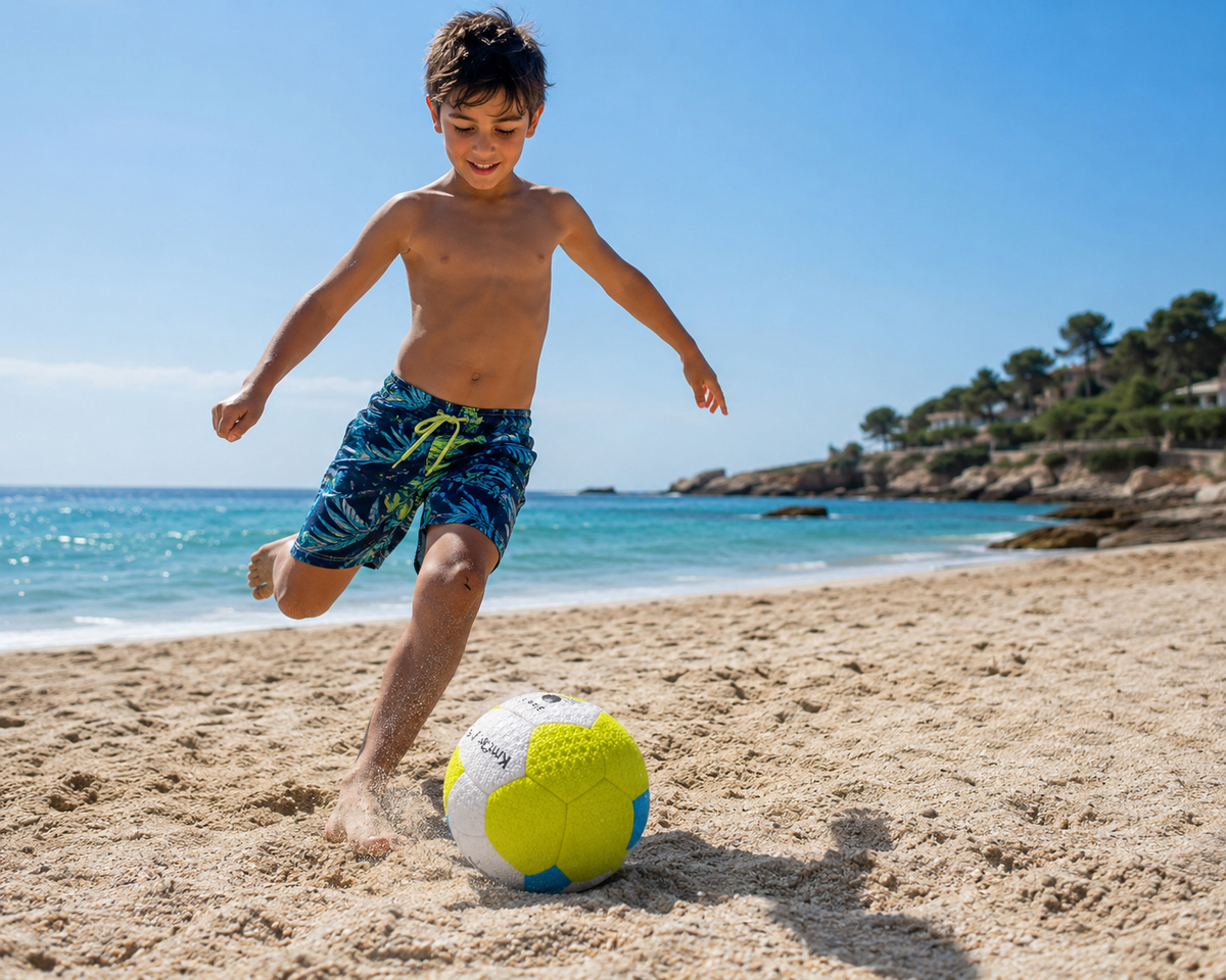Neon Grip Foam Beach Soccer Ball – Size 5 (21cm)