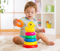 Kids Colourful Duck Stacking Ring Bath Toy – 7 Piece Set