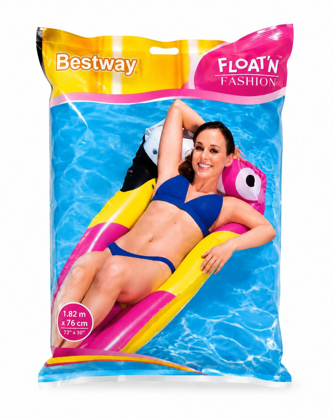 Deluxe Inflatable Pool Air Mattress Lounger – 183 × 76 cm