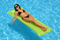 Summer Waves Lime Green Inflatable Pool Air Mattress – 183 × 69 cm