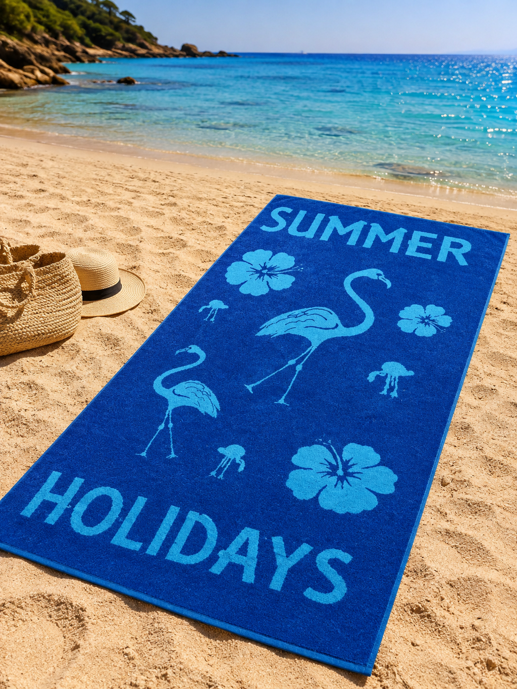 Tropical Flamingo Summer Beach Towel – 90 X 170cm
