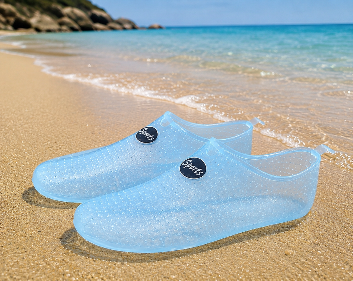 SportFlex Translucent Aqua Swim Shoes