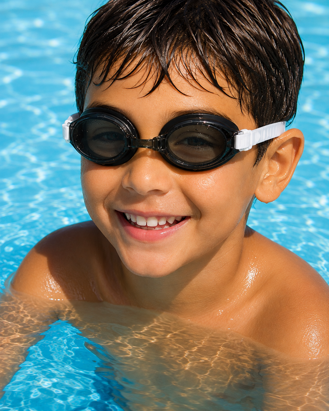 Kids' Anti-Fog Swimming Goggles with Protective Storage Case