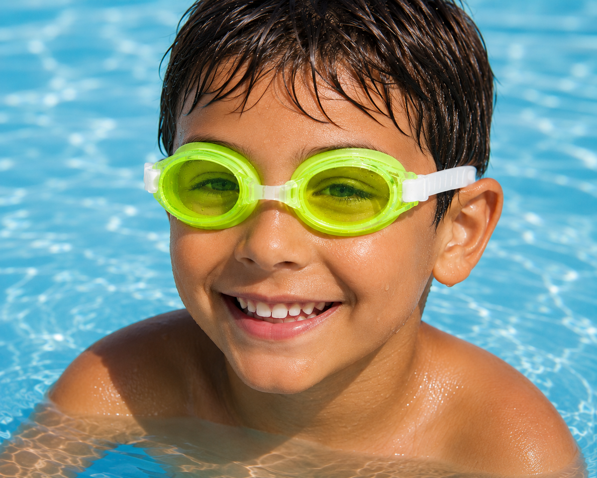 Kids' Anti-Fog Swimming Goggles with Protective Storage Case
